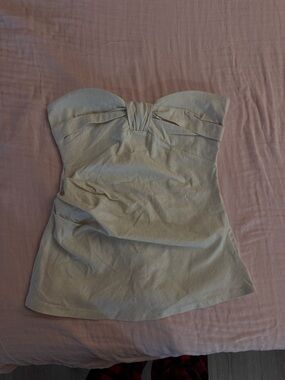 ZARA Tube Top With Tie Front